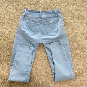 WOMENS LIGHT BLUE SKINNY JEANS